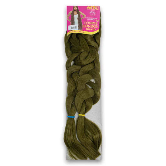 AFROTEX LONDIE LONDON BRAID 100" #CAMO GREEN