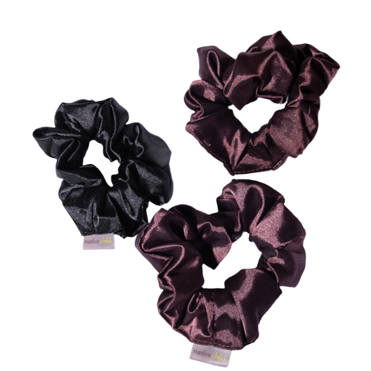 Satin Scrunchie – 3 Pack