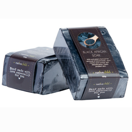 Black African Soap with Activated charcoal (100g)